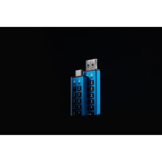 Unidad Flash USB Kingston IronKey Keypad 200 32GB USB 3.2 Gen 1 Azul Cifrado FIPS 140-3 PIN