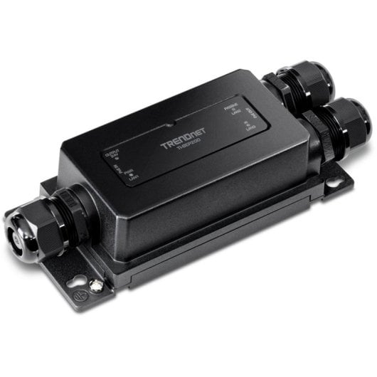 Extensor PoE Trendnet TI-BEP200 Gigabit 2 Puertos IP67 Exterior 200m 60W Negro
