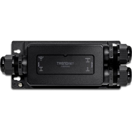 Extensor PoE Trendnet TI-BEP200 Gigabit 2 Puertos IP67 Exterior 200m 60W Negro