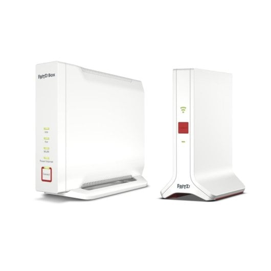 Router Fritz! Mesh Set 4060 + 3000 AX WiFi 6 Tri-banda 6000 Mbps 4x4 Mesh Blanco