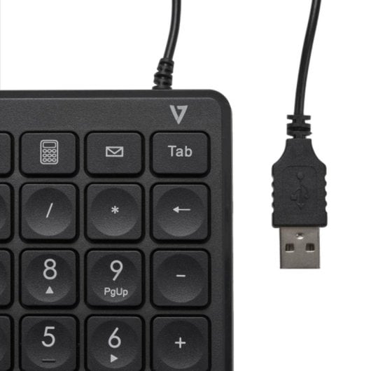 Tastiera numerica a membrana V7 KP350 Layout IT 22 tasti USB per notebook/PC