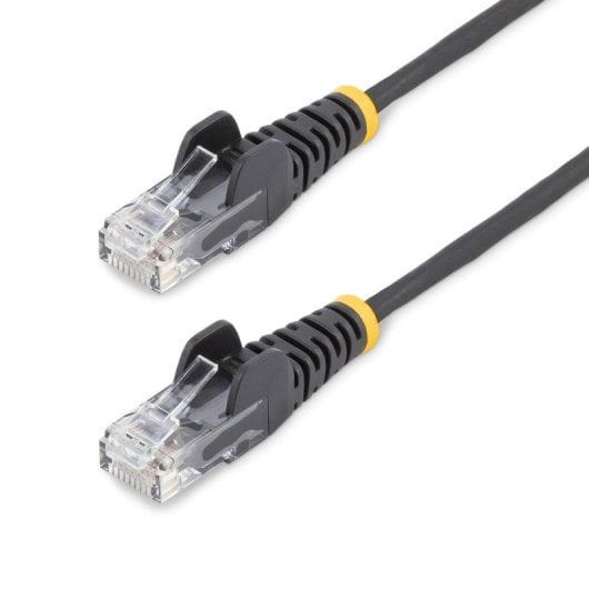 Netzwerkkabel StarTech.com 15m Cat6 RJ-45 Snagless Slim 28AWG Schwarz LSZH PoE 100W