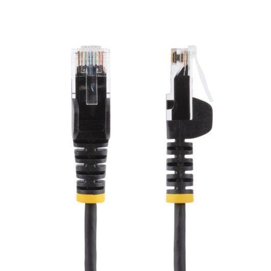 Netzwerkkabel StarTech.com 15m Cat6 RJ-45 Snagless Slim 28AWG Schwarz LSZH PoE 100W