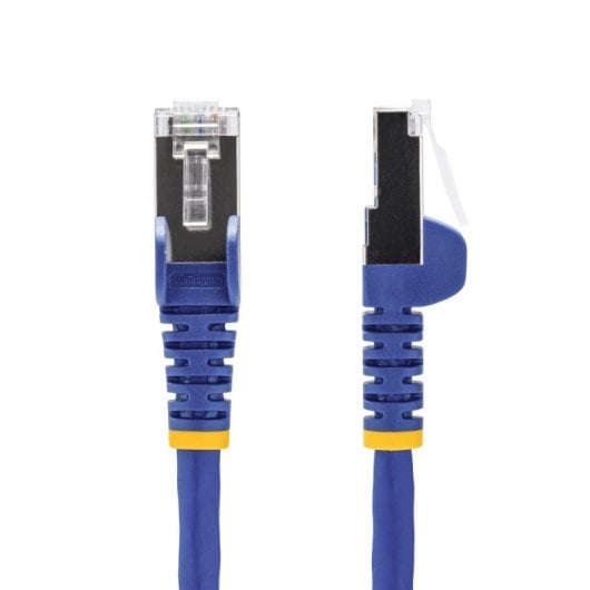 Cable Ethernet StarTech Cat8 SFTP 0.5m Azul LSZH 25G 40G PoE++ 100W RJ-45 Cobre Puro