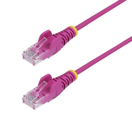Cable Ethernet Cat6 StarTech 15m Rosa Slim 28AWG LSZH PoE++ 100W RJ-45 x2