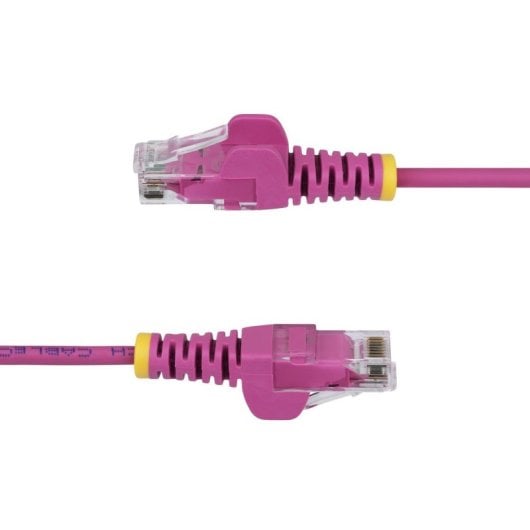 Cable Ethernet Cat6 StarTech 15m Rosa Slim 28AWG LSZH PoE++ 100W RJ-45 x2