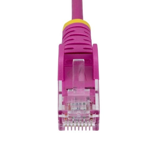 Cable Ethernet Cat6 StarTech 15m Rosa Slim 28AWG LSZH PoE++ 100W RJ-45 x2