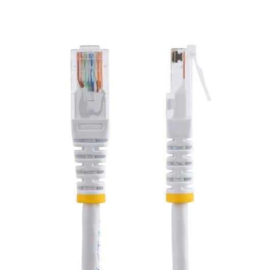 Cabo de Rede Ethernet StarTech.com M45PAT15MWH 15m Cat5e UTP Branco RJ-45 Moldado