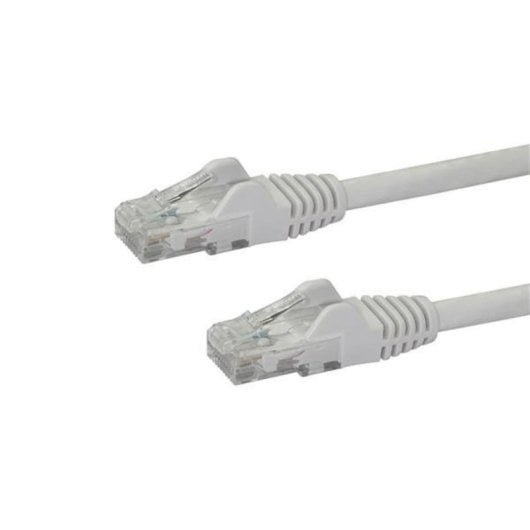 Cable Ethernet StarTech.com 0,5m Cat6 UTP RJ45 Blanco Snagless Gigabit PoE