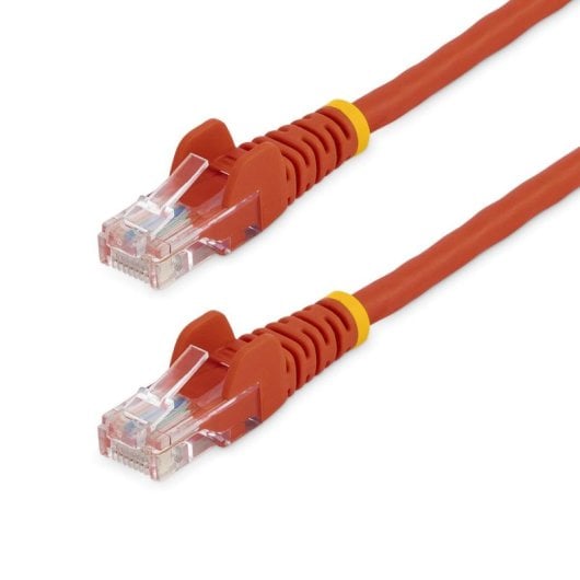 Cable de red StarTech CAT5e 0.5m rojo RJ45 UTP cobre chapado oro PoE