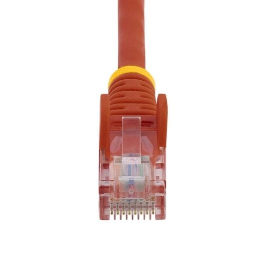 Cable de red StarTech CAT5e 0.5m rojo RJ45 UTP cobre chapado oro PoE