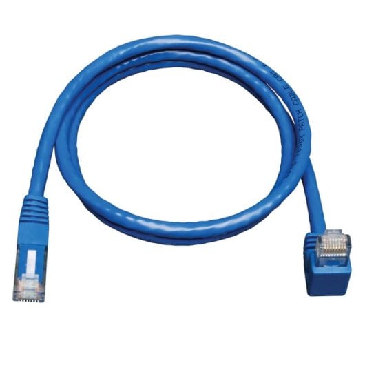 Cable Ethernet Tripp Lite N204-003-BL-DN Cat6 RJ45 ángulo abajo azul 0.91 m