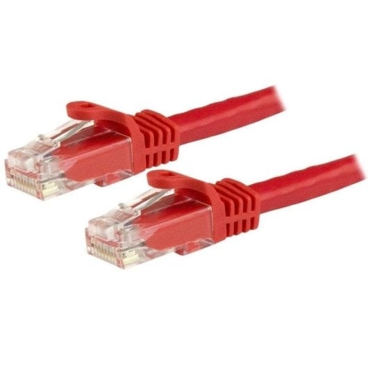 Netzwerkkabel StarTech N6PATC1MRD Cat6 1m RJ45 Rot Snagless PoE-Unterstützung