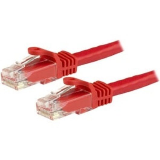 Netzwerkkabel StarTech N6PATC1MRD Cat6 1m RJ45 Rot Snagless PoE-Unterstützung