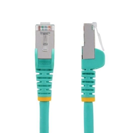 Cavo ethernet StarTech.com Cat6a 5m LSZH S/FTP RJ-45 Aqua PoE++ 100W Snagless
