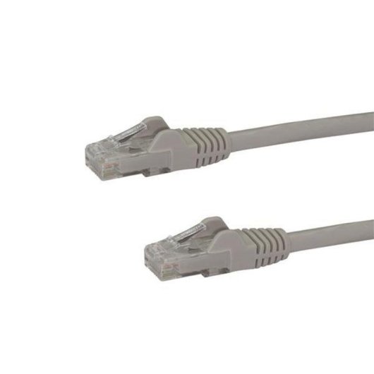 Cabo de rede StarTech N6PATC3MGR Cat6 3 m Cinzento RJ45 Snagless UTP PoE