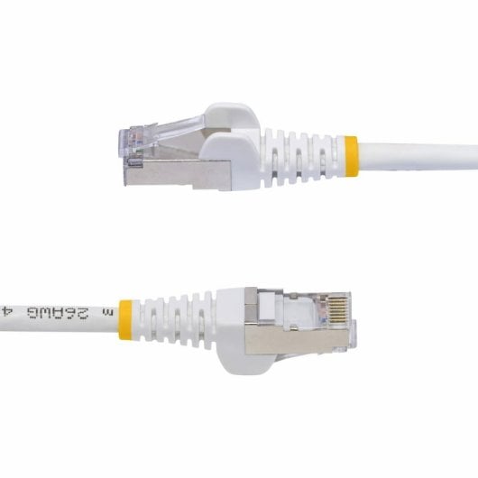Cable de red StarTech.com Cat8 0.5m S/FTP RJ-45 LSZH Blanco 40Gbps PoE++