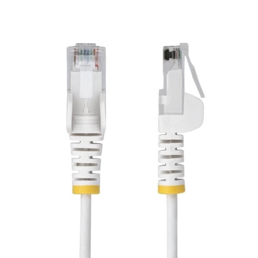 Cable Ethernet Cat6 StarTech 15m Blanco Slim LSZH PoE++ 100W UTP RJ45 28AWG