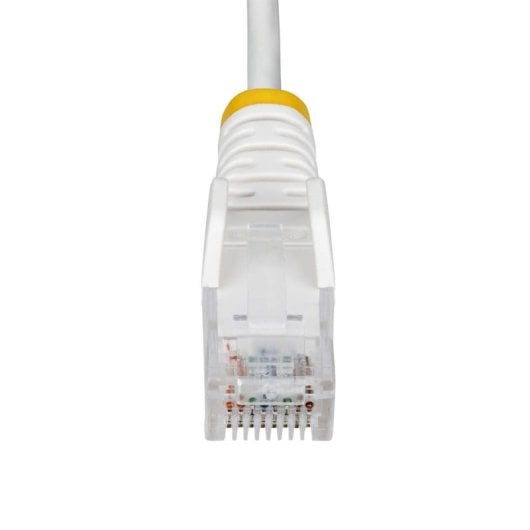 Cable Ethernet Cat6 StarTech 15m Blanco Slim LSZH PoE++ 100W UTP RJ45 28AWG