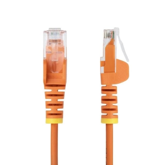 Cable de red Ethernet StarTech.com Cat6 Slim 10m naranja RJ45 LSZH PoE++ 28AWG