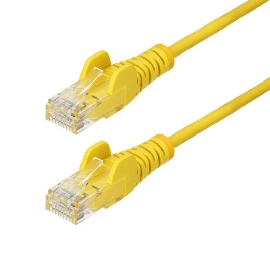 Cable de Red Ethernet StarTech.com 15m Cat6 Slim Amarillo RJ45 LSZH PoE++ 28AWG