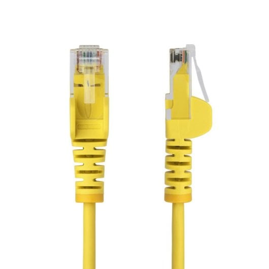 Cable de Red Ethernet StarTech.com 15m Cat6 Slim Amarillo RJ45 LSZH PoE++ 28AWG