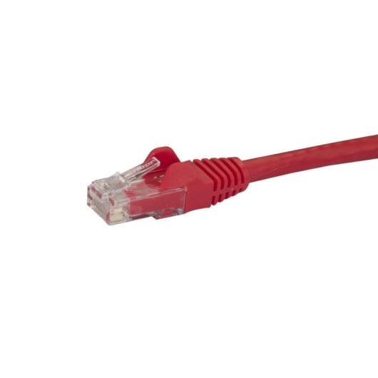 Cable de red StarTech Cat6 0,5m Rojo RJ45 UTP sin enganches cobre 24AWG
