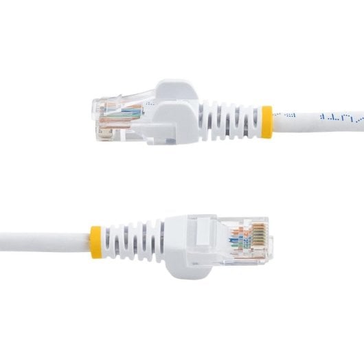 Cable de red StarTech 2m Cat5e RJ45 Snagless Blanco PoE UTP Plug and Play