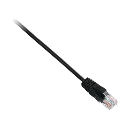 Netzwerkkabel V7 V7CAT6UTP-05M-BLK Cat6 UTP 5m RJ45 Schwarz vergoldete Kontakte