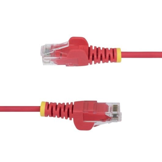 Cable de red Ethernet Cat6 StarTech Slim 10m Rojo 28AWG LSZH PoE++