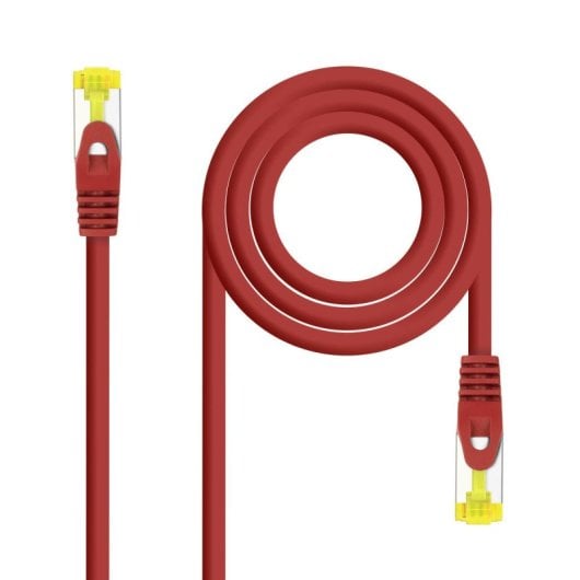 Cable de red Nanocable RJ45 Cat6A SFTP AWG26 LSZH Rojo 3 m