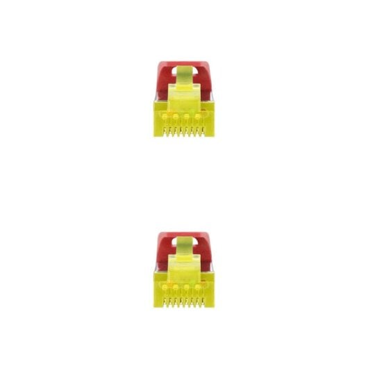 Cable de red Nanocable RJ45 Cat6A SFTP AWG26 LSZH Rojo 3 m