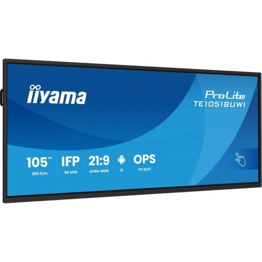 Digitale Tafel iiyama TE10518UWI-B1AG 105" 5K UHD Touch WiFi Android VA LED 24/7 Schwarz
