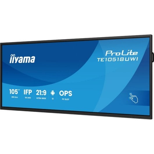 Digitale Tafel iiyama TE10518UWI-B1AG 105" 5K UHD Touch WiFi Android VA LED 24/7 Schwarz