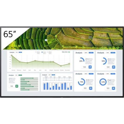 TV Sony LCD FW-65BZ30L 65" 4K Ultra HD Android Wifi 24/7 Preto