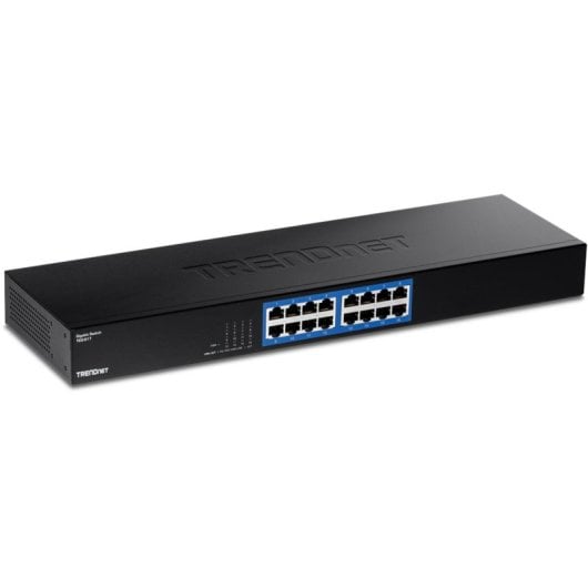 Switch Trendnet TEG-S17 16 Puertos Gigabit Ethernet Full Duplex Montaje Rack