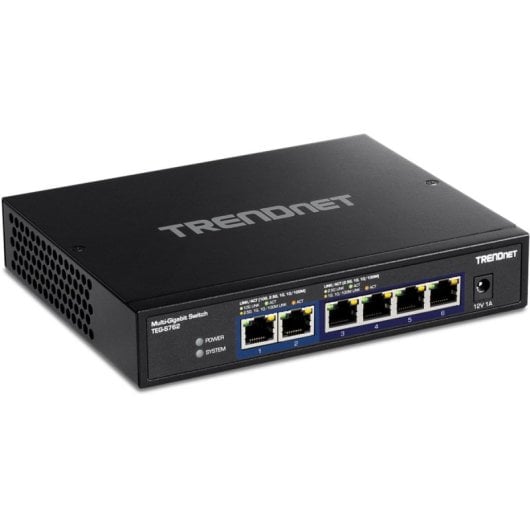 Switch Trendnet TEG-S762 6 Puertos 2x10G 4x2.5G Carcasa Metálica Sin Ventilador