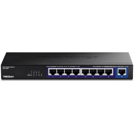 Switch Trendnet TEG-S591 8 Puertos 2.5G Ethernet Full Duplex Sin Ventilador