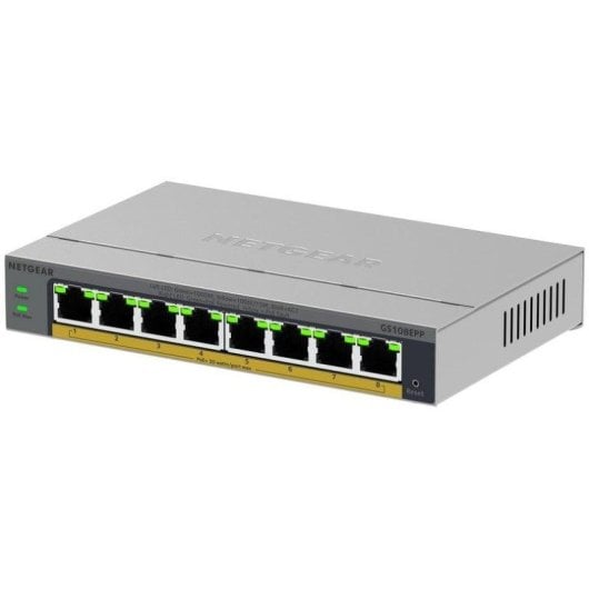 Switch Netgear GS108EPP Gigabit 8 Porte PoE+ Desktop/Wall-Mount Fanless