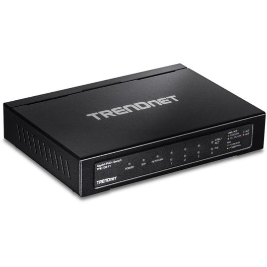 Switch TRENDnet TPE-TG611 6 Puertos Gigabit PoE+ con SFP y Full Duplex