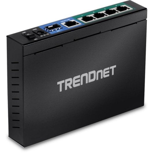 Switch TRENDnet TPE-TG611 6 Puertos Gigabit PoE+ con SFP y Full Duplex