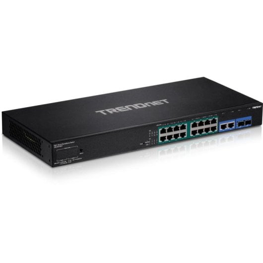 Switch Gestionado TRENDnet TPE-3018LS 18 Puertos Gigabit PoE+ Rack 1U Black