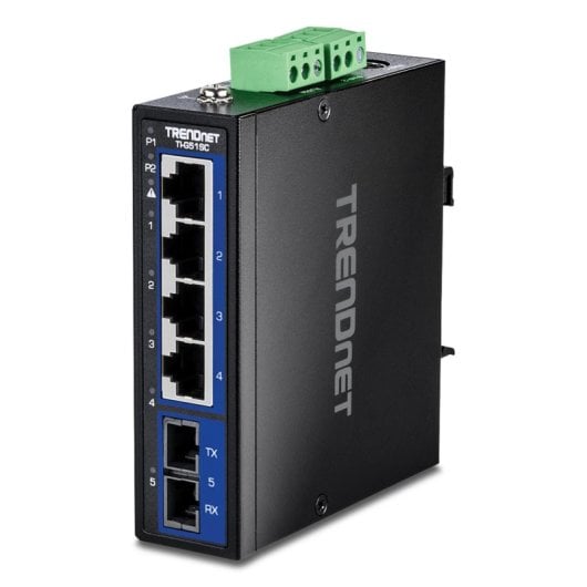 Switch Trendnet TI-G51SC Gigabit Ethernet 4 Puertos RJ-45 1 Puerto Fibra SC Industrial