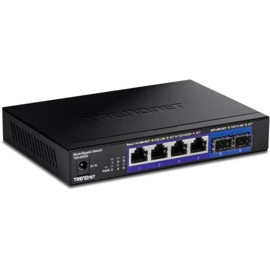 Switch Trendnet TEG-S562 2.5G Ethernet 4 portas RJ-45 2 SFP+ Full Duplex