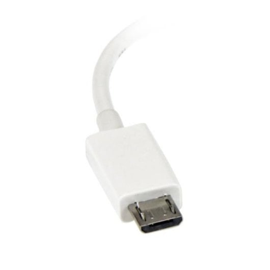 Adaptador Micro USB OTG StarTech UUSBOTGW branco 12 cm macho-fêmea USB 2.0