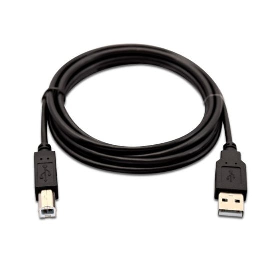 Cavo USB V7 USB 2.0 A maschio a B maschio 2 m Nero 0,48 Gbit/s Alta Velocità