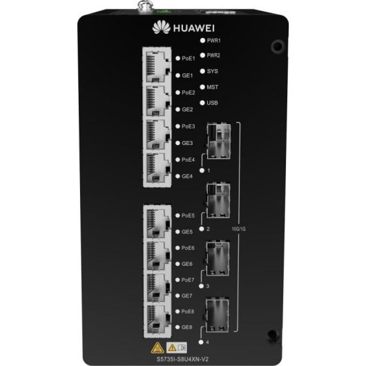 Switch Huawei CloudEngine S5735I-S8U4XN-V2 8x Gigabit PoE 4x SFP+ Rackmontage