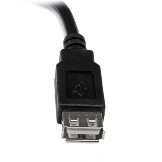 USB-Verlängerungskabel StarTech USB 2.0 0,15 m Stecker Buchse schwarz vernickelt