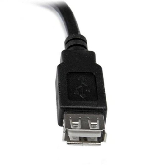 USB-Verlängerungskabel StarTech USB 2.0 0,15 m Stecker Buchse schwarz vernickelt