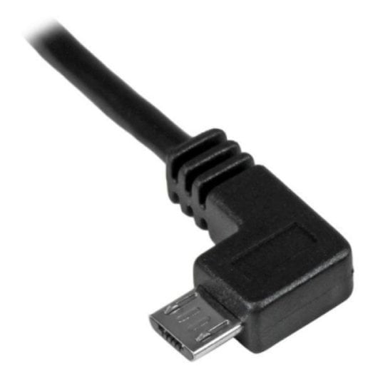 Cable USB Micro-USB StarTech.com USBAUB2MLA 2m Negro Conector Acodado Alta Potencia